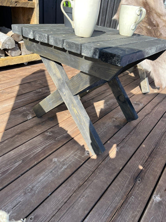 Adirondack stol m/beinstøtte og bord