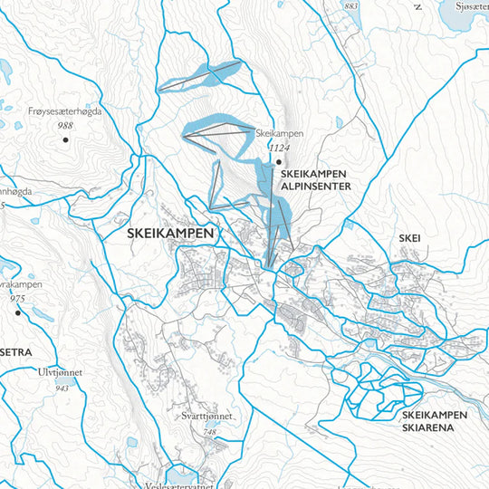 Skikart Skeikampen - Kvitfjell